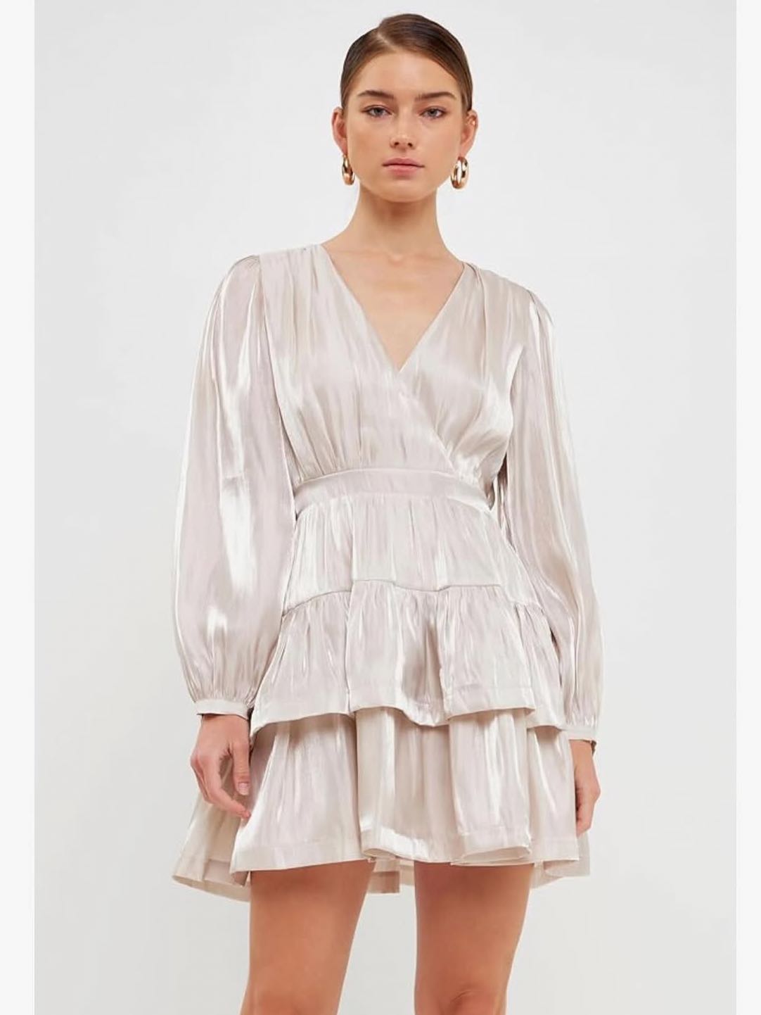 Shiny mini dress
