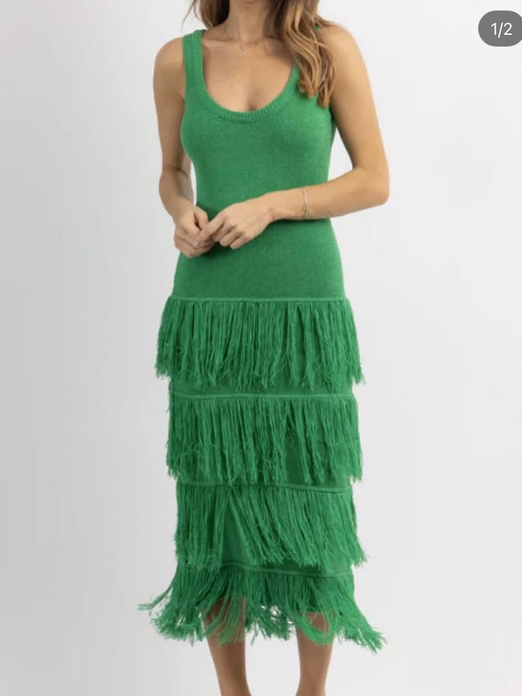 Fringe Midi Dress