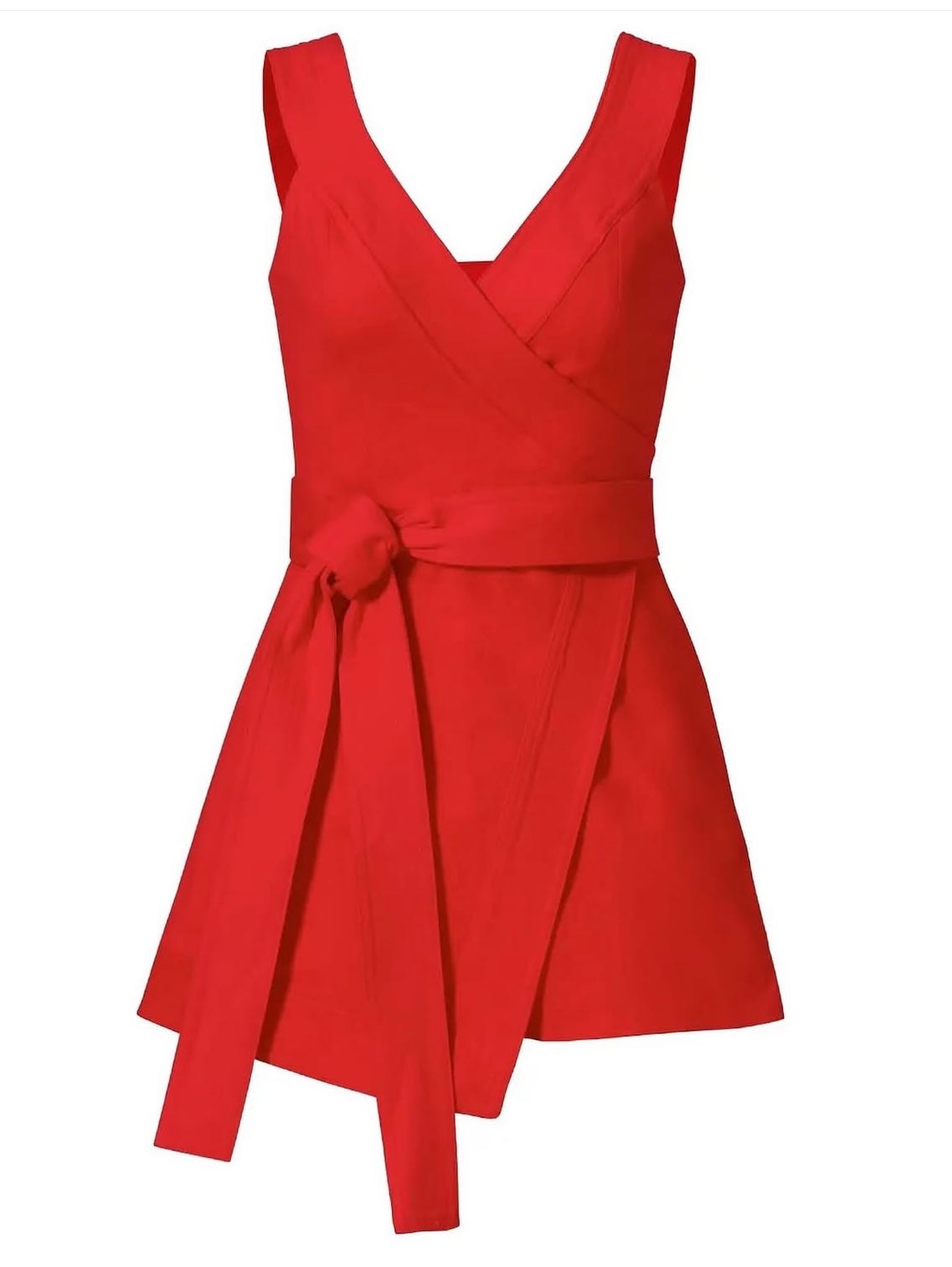 Red Lexi Skort Romper