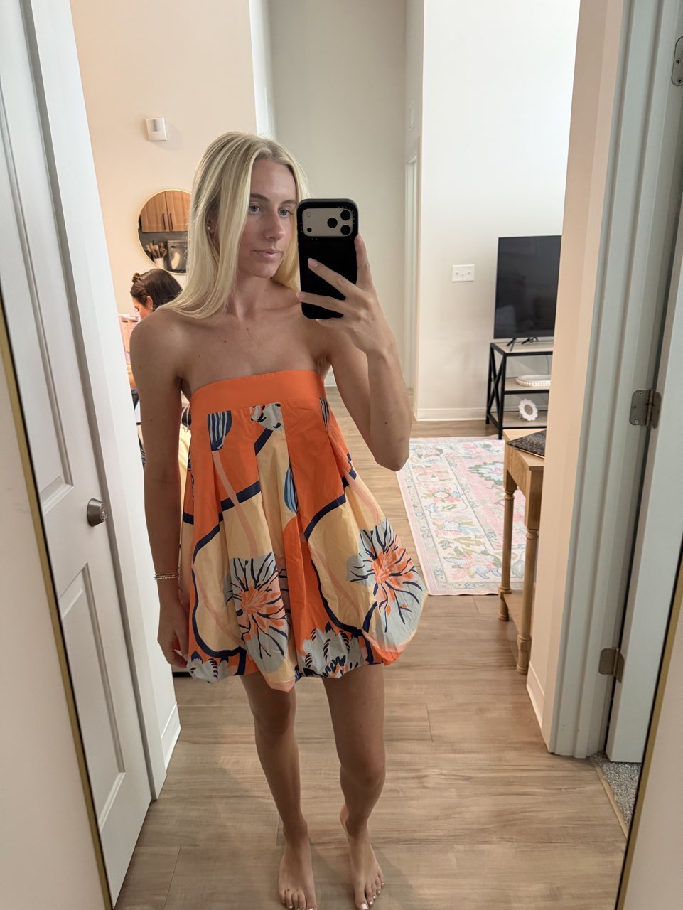 Coco Lilly’s Orange game day bubble dress