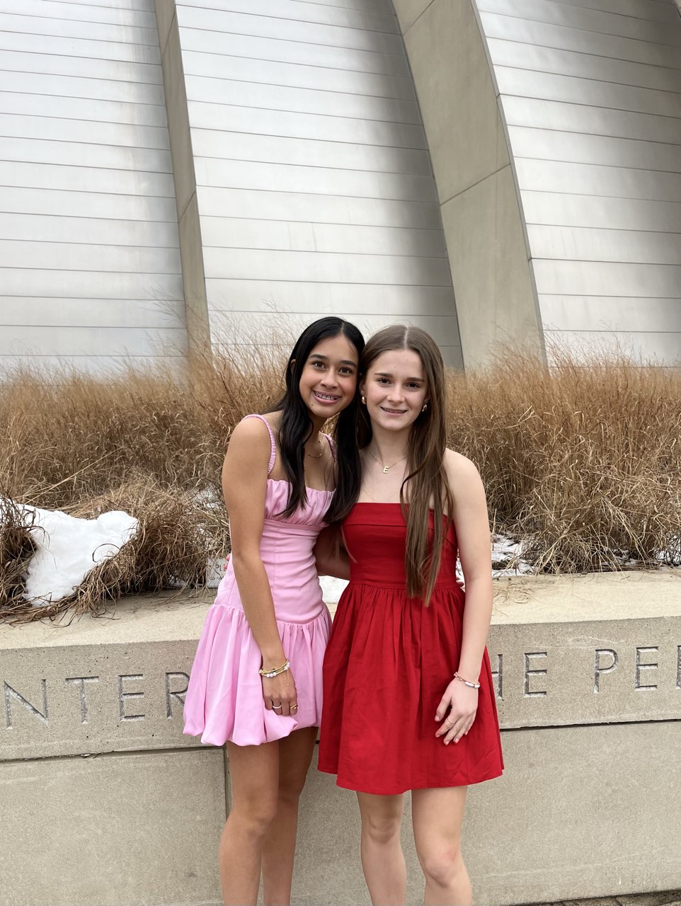 Pink Ruffle Mini Dress