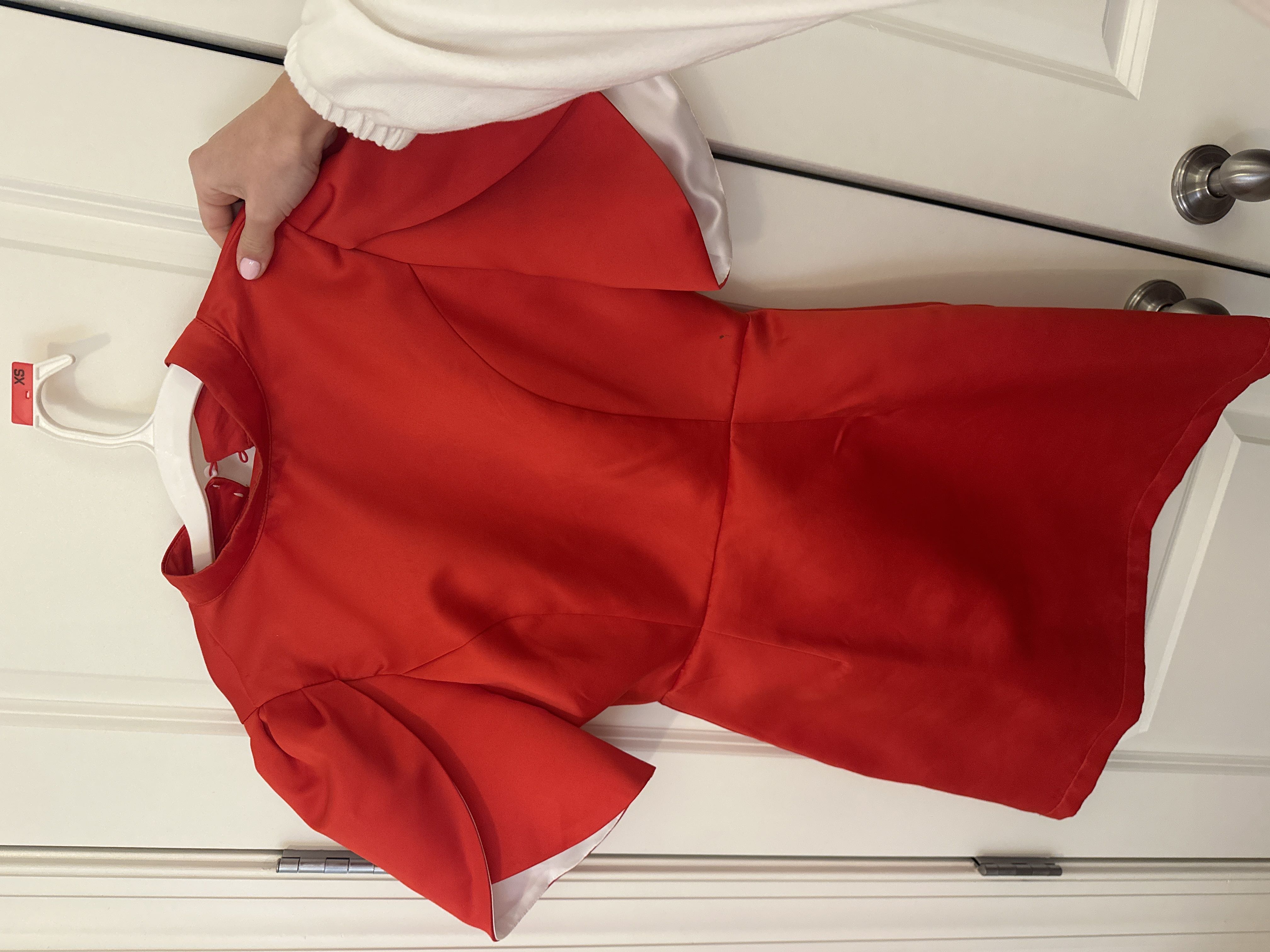 Red cocktail dress