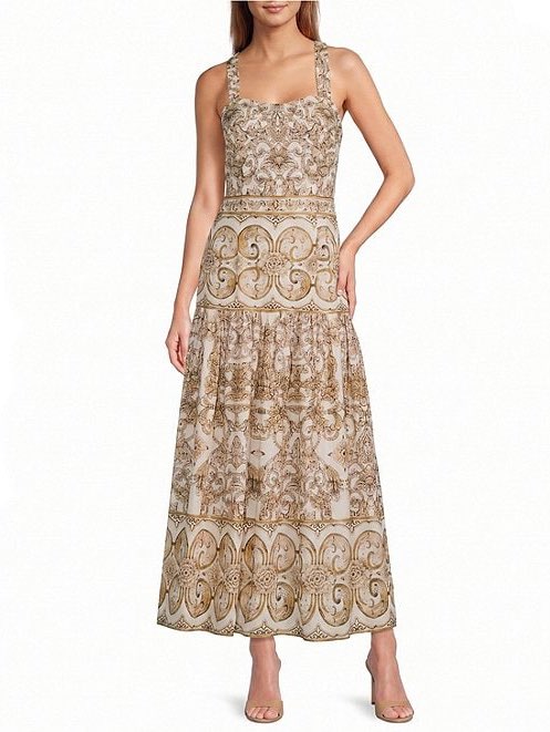 Raelynn Sweetheart Neckline A-Line Maxi Dress
