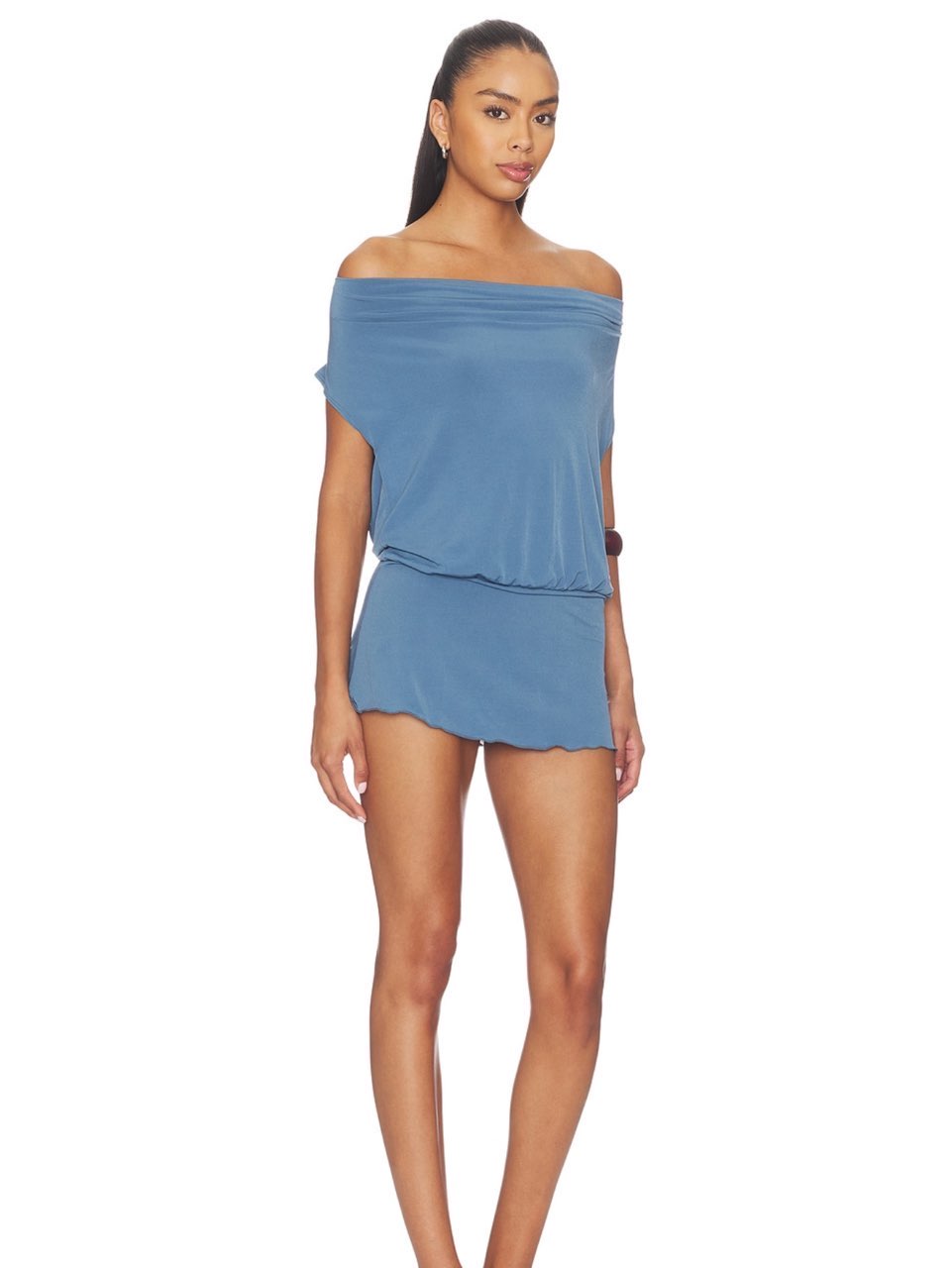 Blue mini dress