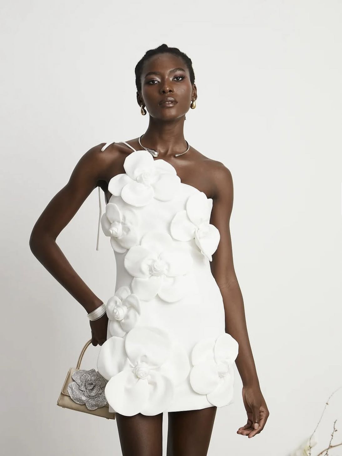 White mini dress