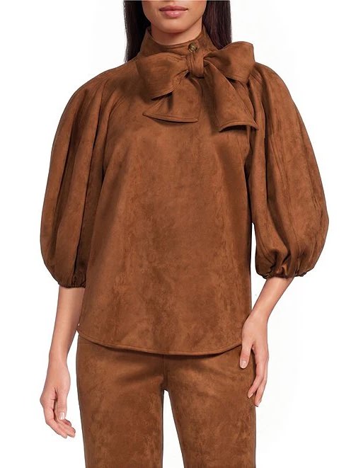 Brown Suede Matching Set