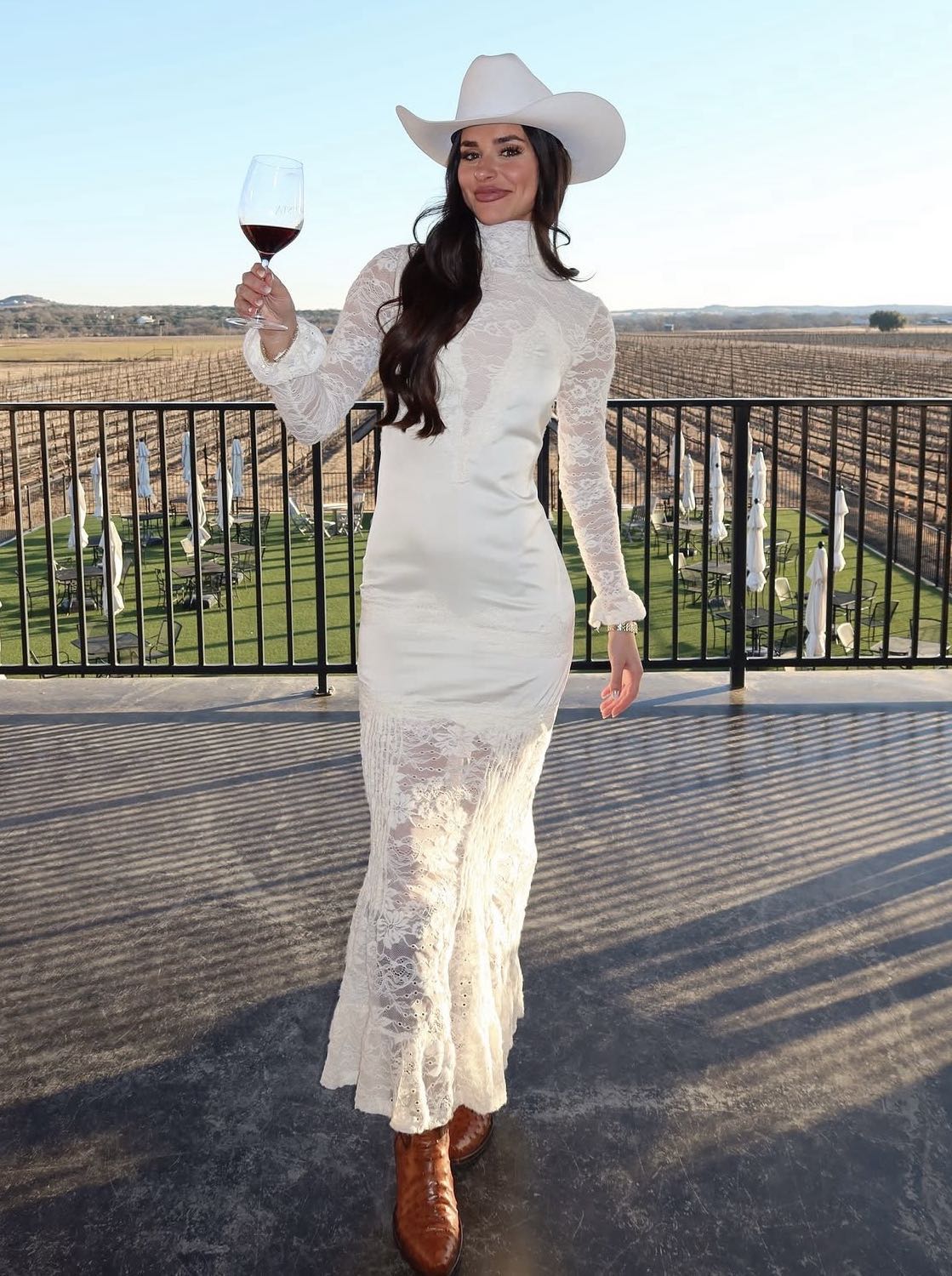Ivory Lace Maxi Dress