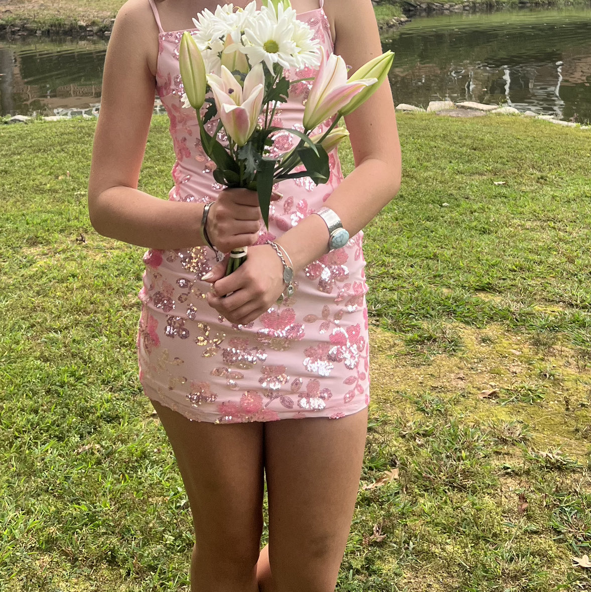 Windsor Pink Sequin Mini Dress