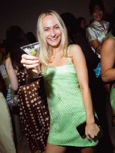Lime Green Sequin Mini Dress