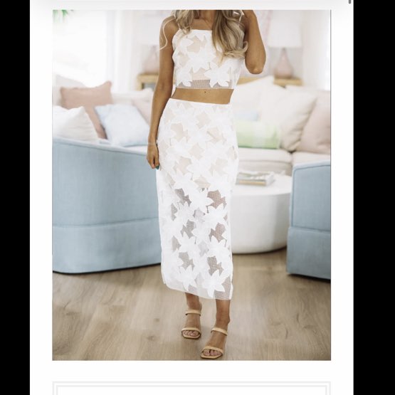 Hazel and Olive Modern Muse Crop Top and Maxi Skirt Set