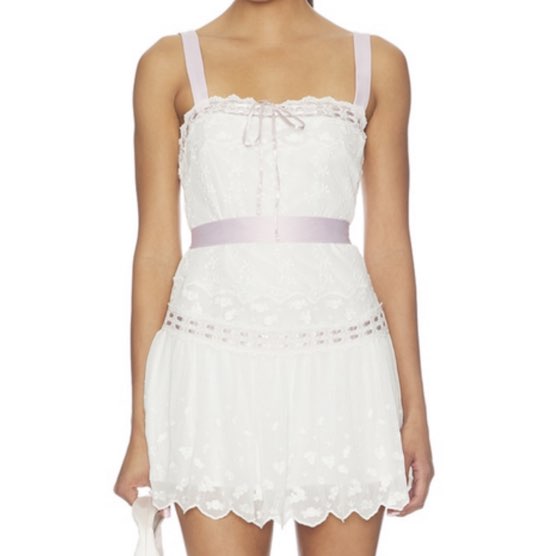 For Love and Lemons white mini dress