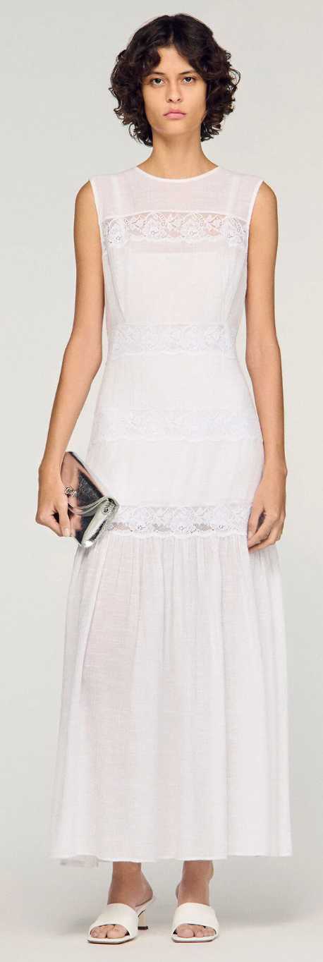 Crepon Maxi Dress