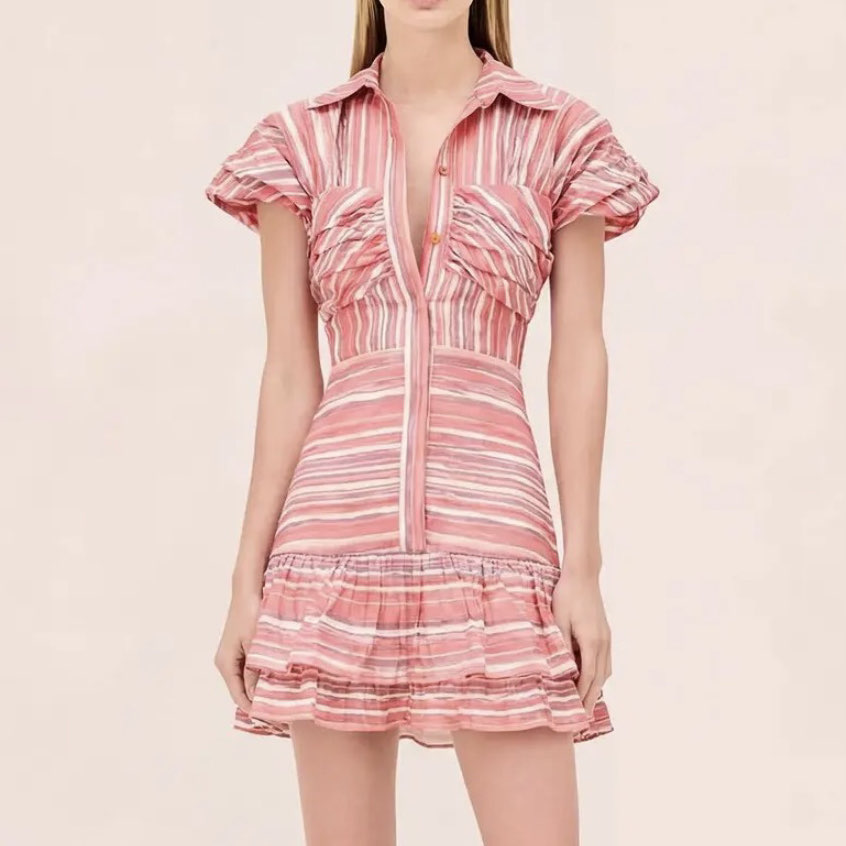 Alexis Striped Mini Dres
