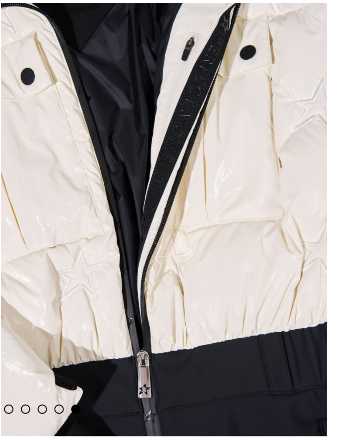 Fusalp Cream and Black Ski Jumpsuit
