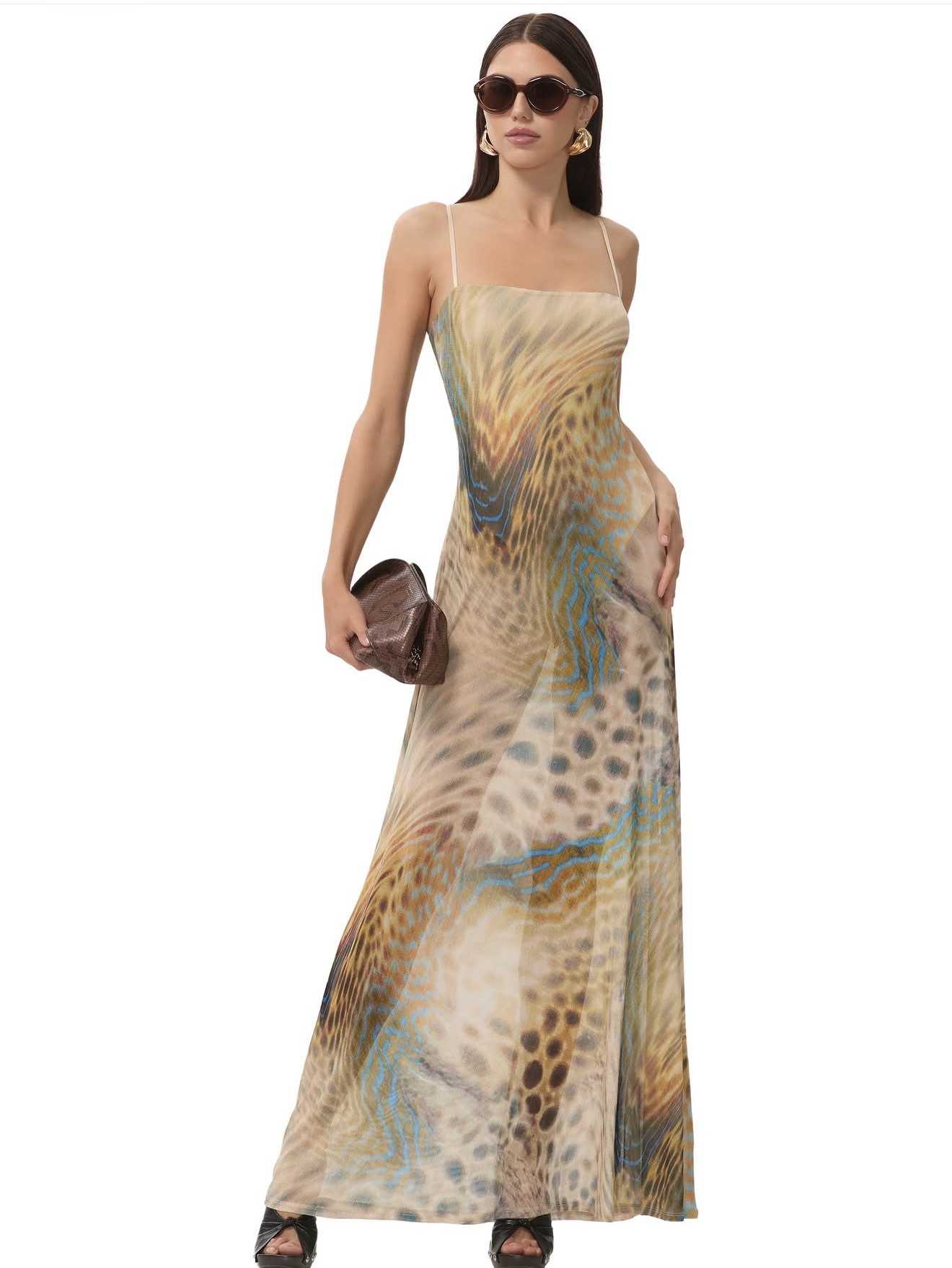 AFRM Snake Skin Maxi