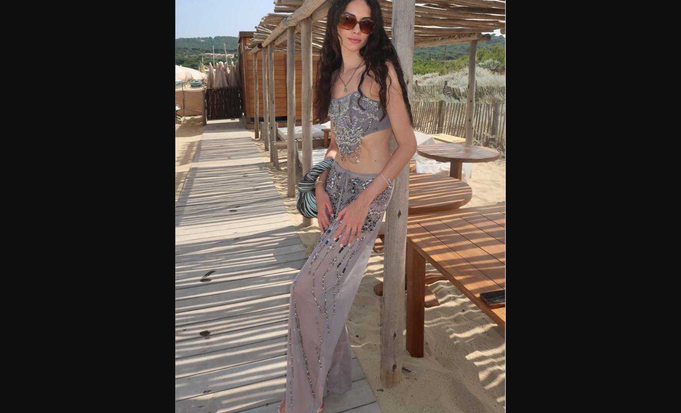 Corset And Pants Shine Set