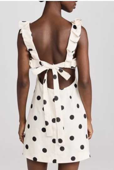 Polka Dot Ruffle Mini Dress