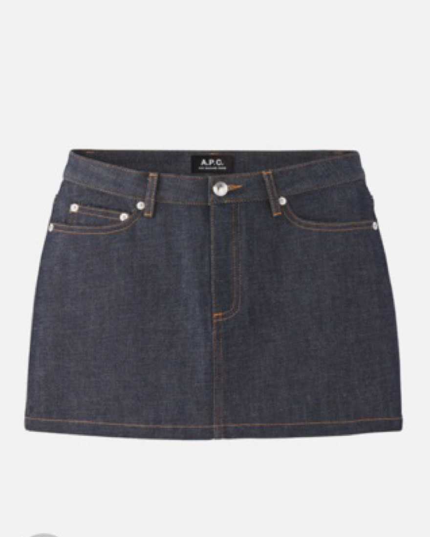 APC Denim Mini Skirt In Indigo
