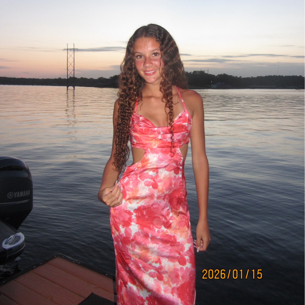Satin floral maxi dress