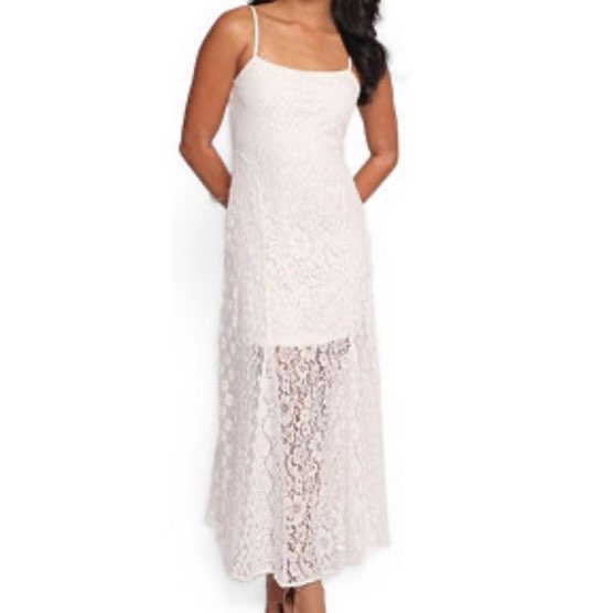 White mesh dress