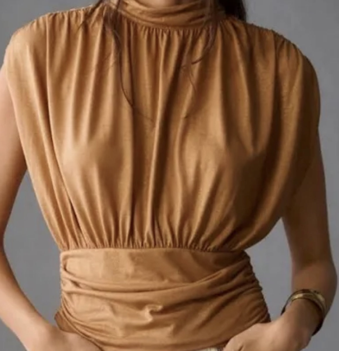 Maeve Anthropologie high neck top