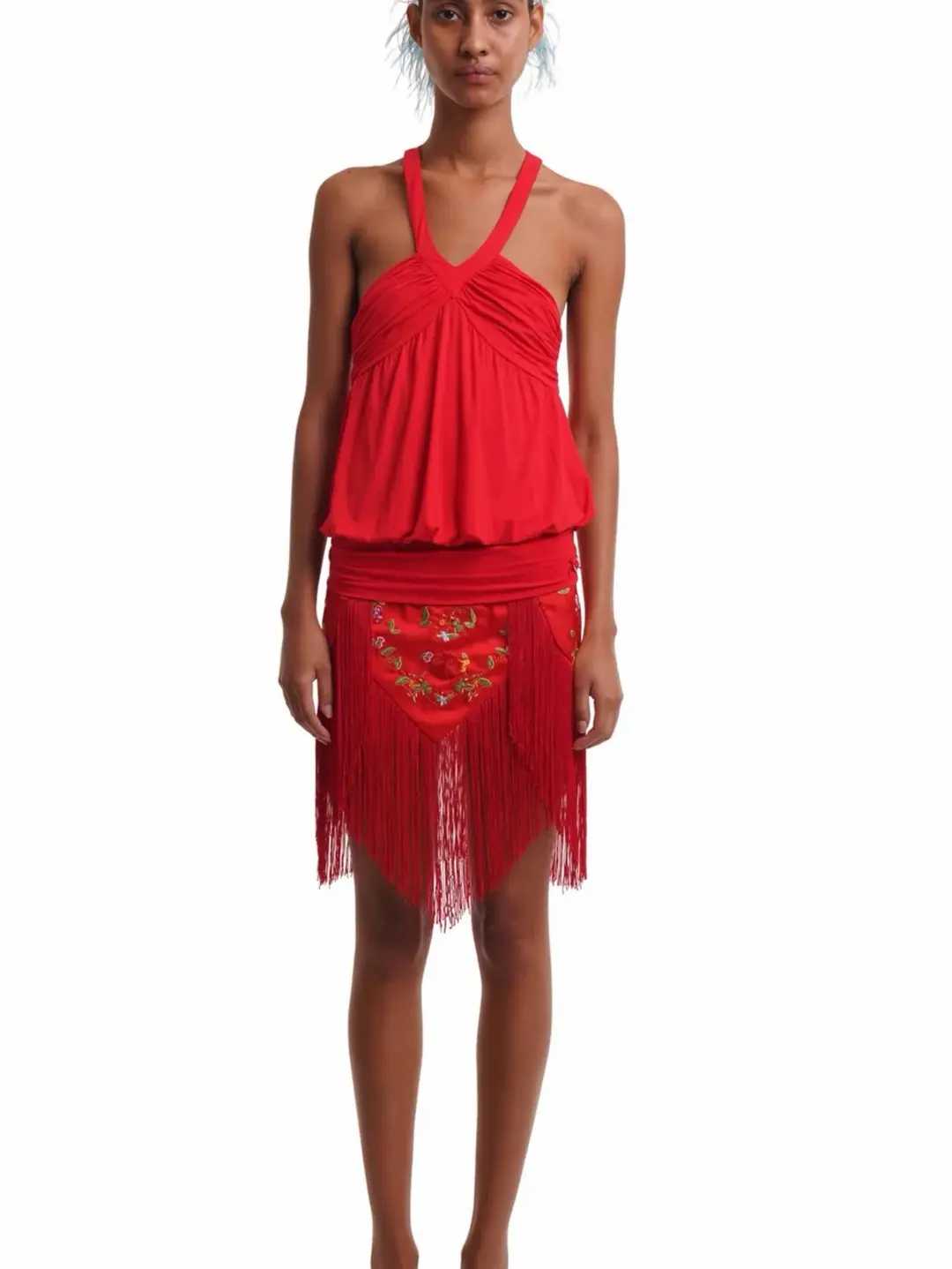 Niihai Lara Skirt by Niihai in Red