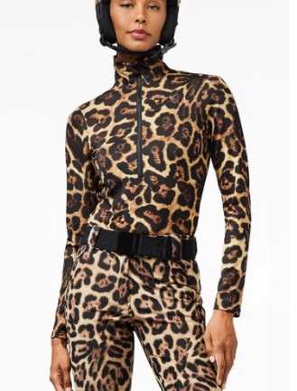 Leopard Print Ski Jumpsuit