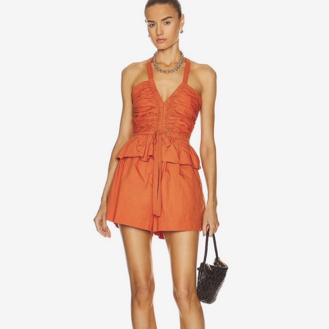 Ulla Johnson Orange Romper