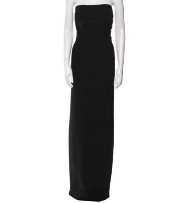 Herve Leger Black Bandage formal dress