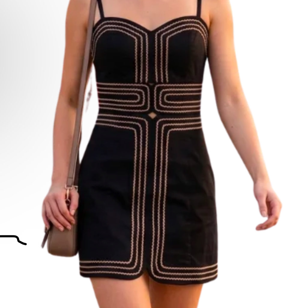 Shades Laura Contrast Mini Dress