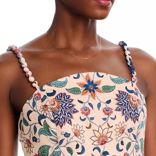 Floral Linen Midi Dress