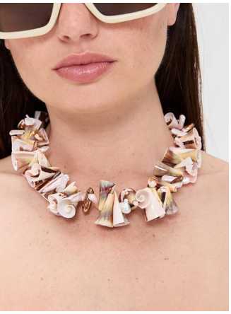 Multi-Shell Statement Necklace