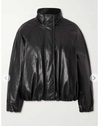 Black Cropped Puffer Jacket
