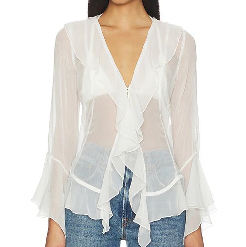 Free People White Top