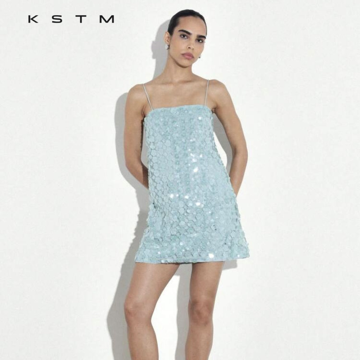 Shein Mint Green Sequin Mini Dress