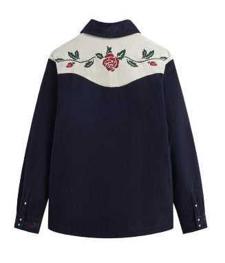 Embroidered Western Corduroy Shirt