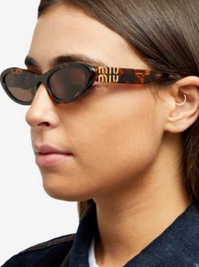 Miu Miu Tortoiseshell Cat-Eye Sunglasses