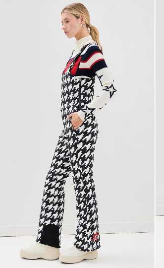 Perfect Moment Houndstooth Ski Overalls