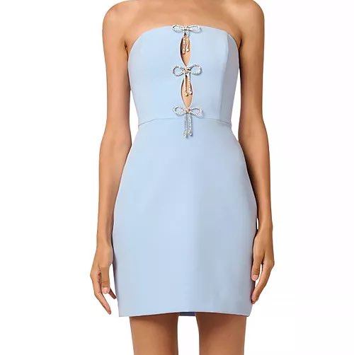 Liv Foster Dakota Strapless Bow-Embellished