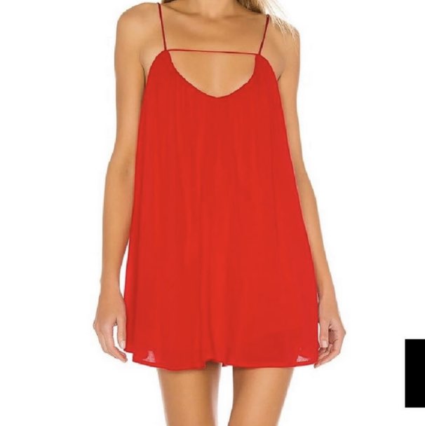 Revolve Red Babydoll Mini Dress