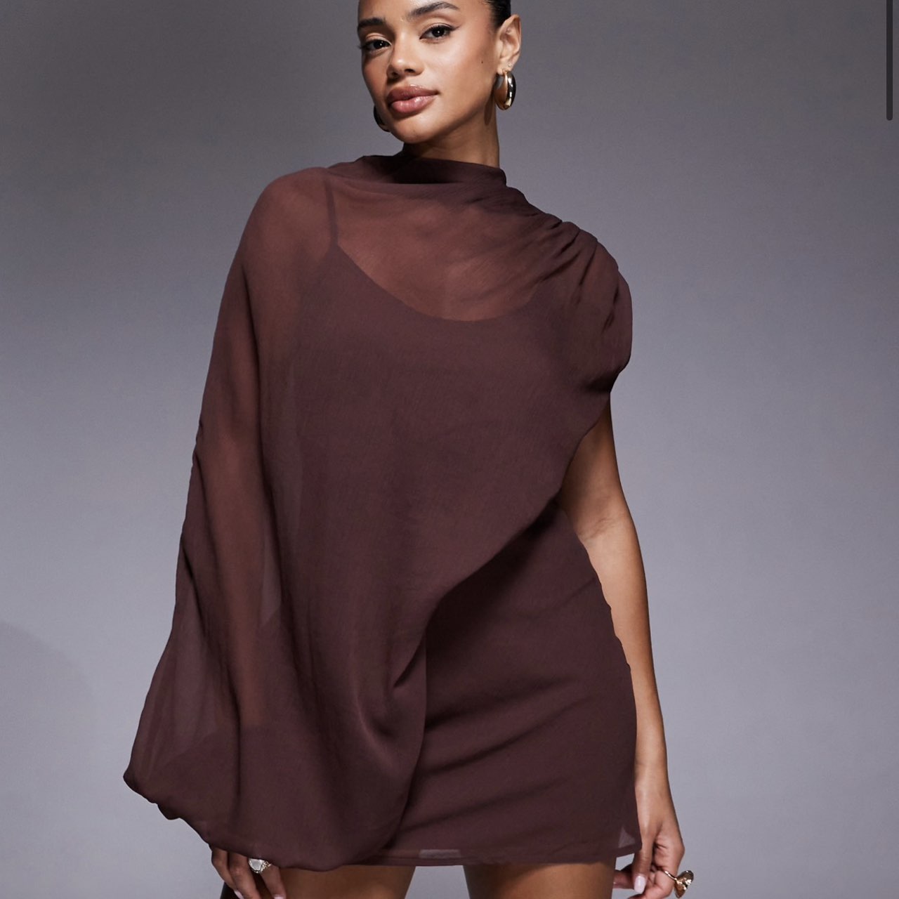 ASOS Mini Brown Dress