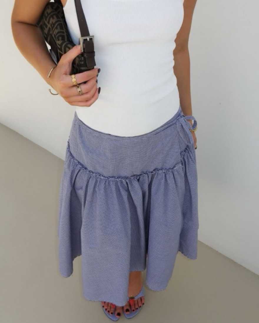 Mode Mischief Costes Skirt In Bluberry