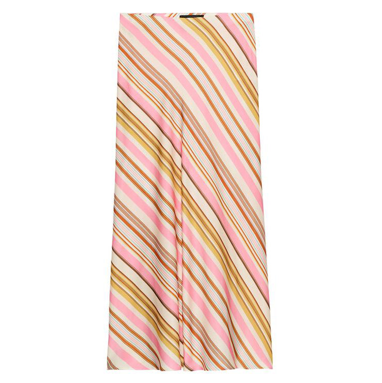 Zara Striped Flowy Maxi Skirt