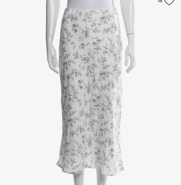 Reformation Linen Midi Length Skirt