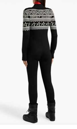 Navy Blue Fair Isle Ski Jumpsuit