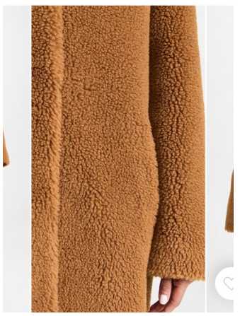 Brown Faux Shearling Teddy Coat