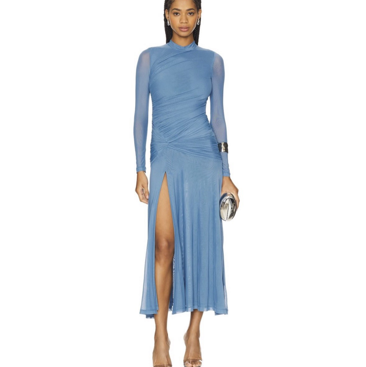 Bardot Blue midi dress