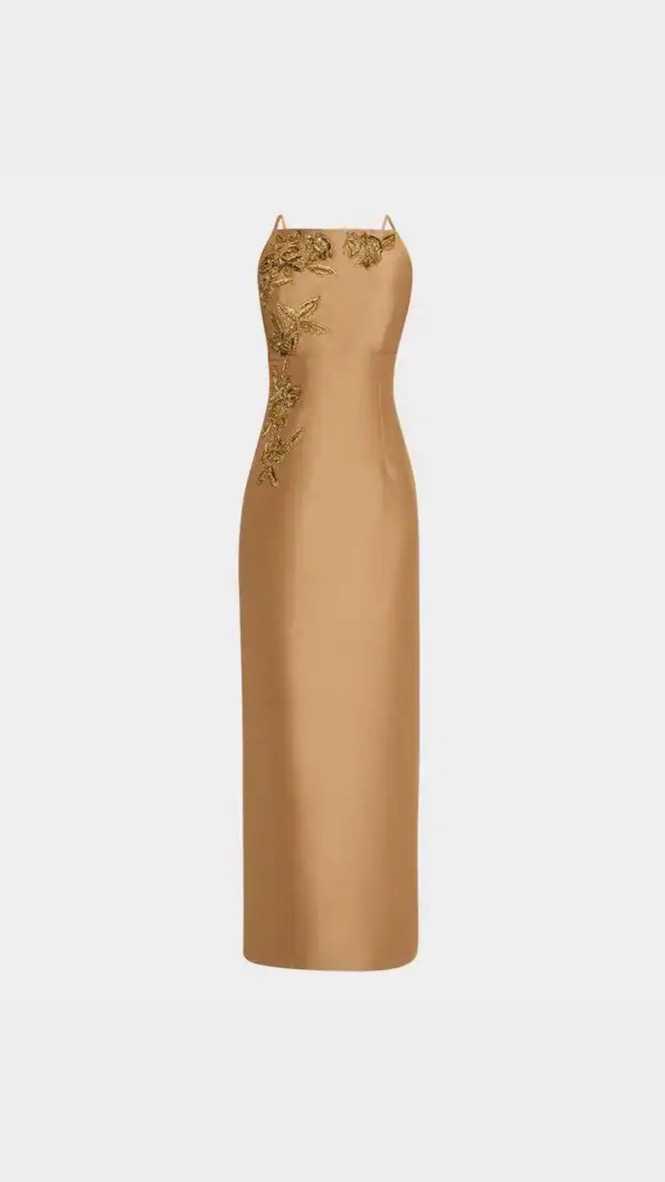 Sachin + Babi *NWT* Sachin + Babi Embellished Pryce Gown in Chestnut Gold