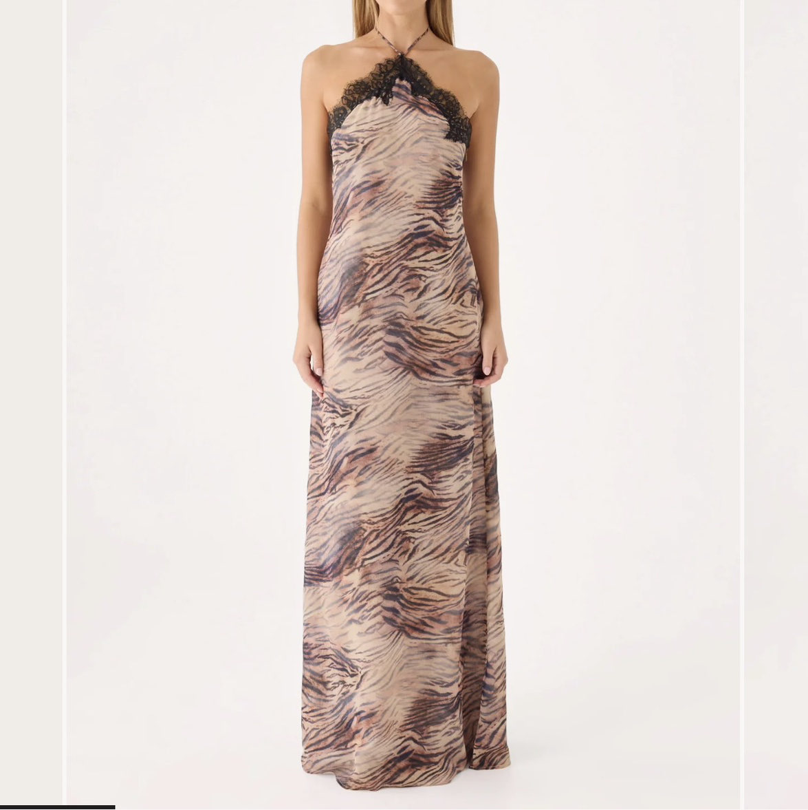 Pepper mayo halter maxi dress