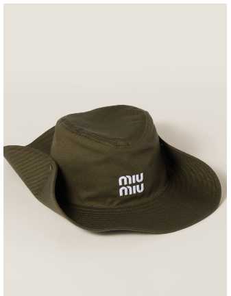Miu Miu Logo Safari Hat